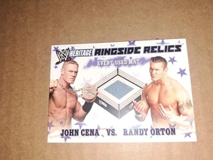 WWE Topps Heritage III Ringside Relics (John Cena/Randy Orton) Summerslam 2007 - Picture 1 of 2