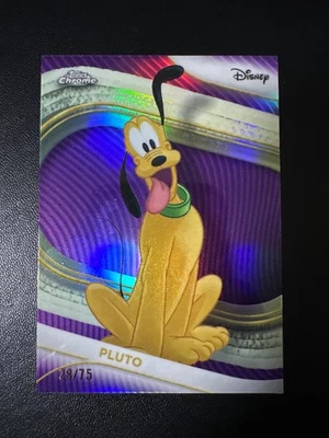 2025 Topps Chrome Disney Pluto Purple Refractor /75 #95 - Bild 1 von 3