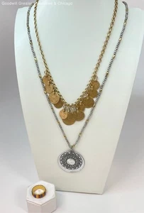 Lucky Brand Stella & Dot Madewell Statement Necklaces & Eternity Band Ring 74.4g - Picture 1 of 7