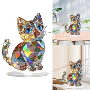 Esculturas acrílicas decorativas de gato 2D estatua de animales para decoración de oficina en casa 1 pieza - Imagen 1 de 18