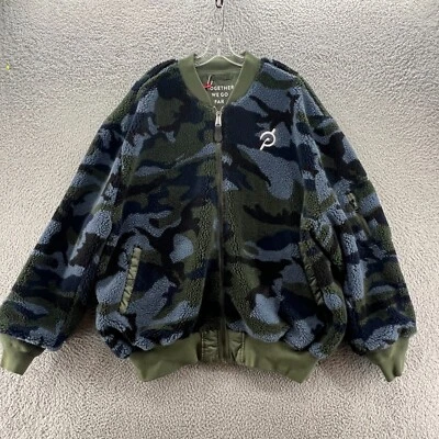 Alpha Industries x Peloton Jacket 2XL Camo Fleece Reversible Bomber Outerwear - Image 1 of 4