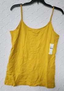 Womens Tank Top Time & Tru L 12/14 Yellow New with tag - Picture 1 of 4
