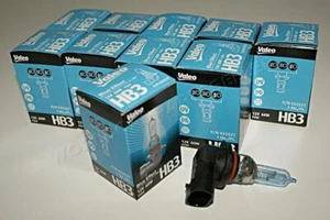 HB3 Halogen Bulbs 10x VALEO Xenon Effect Blue Color 12V 60W P20d - Picture 1 of 2