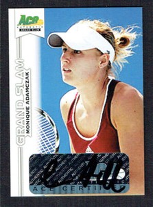 Monique Adamczak signed autograph auto 2013 Ace Authentic Grand Slam Tennis Card