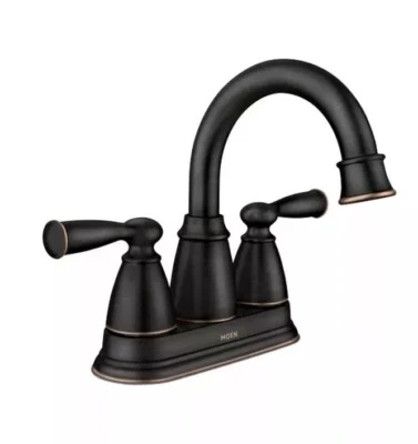 Moen 84943BRB Mediterranean Bronze Banbury Two-Handle High Arc Bathroom Faucet - Image 1 of 4