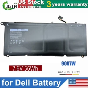 90V7W Battery For Dell XPS 13 9350 XPS 9343 series JD25G 0DRRP JHXPY 5K9CP 56Wh - Picture 1 of 13