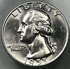 1955-D Washington Silver Quarter Bu+ Brilliant Uncirculated Better Date Us Coin