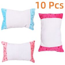 10Pcs Sublimation Blank Pillow Case Cushion Cover for Home Sofa Car Gift Decor