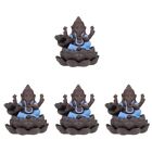  4 Pieces Lila Ton Ruchergef Dekoration Bro Buddha Ganesha-Skulptur
