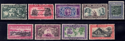 1940 New Zealand SC# 229-239 - Maori Council - 9 Different Stamps - Used - Image 1 of 2