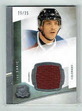 12-13 UD Upper Deck The Cup  Joe Sakic  25/25  Last Card  Jersey  HOF