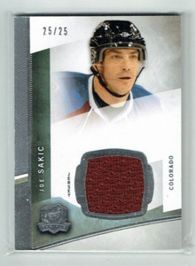 12-13 UD Upper Deck The Cup  Joe Sakic  25/25  Last Card  Jersey  HOF