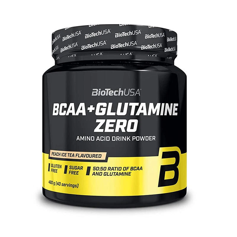 (49,79 EUR/kg) Biotech USA BCAA + Glutamin Zero 480 g Aminosäuren L-Leucin - Bild 1 von 1