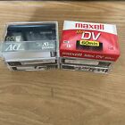 Sony DVM60 And Maxxel Mini DV Tape Lot of 6 preowned with cases