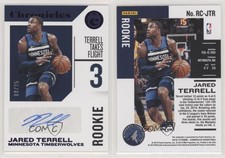 2018-19 Panini Chronicles Signatures Purple /25 Jared Terrell Rookie Auto RC