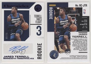 2018-19 Panini Chronicles Signatures Purple /25 Jared Terrell Rookie Auto RC