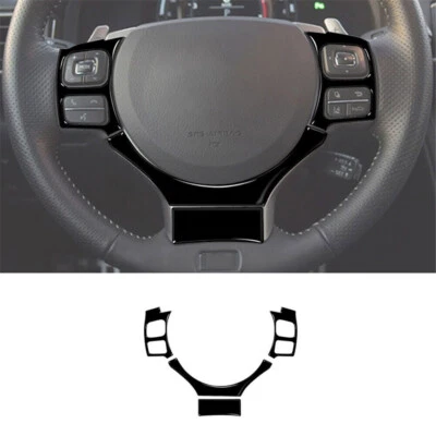 4Pcs Glossy Piano Black Steering Wheel Cover Trim For Lexus RC Type B - Изображение 1 из 4
