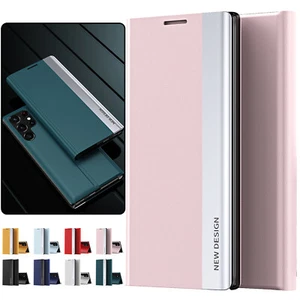 Flip Folding Kickstand PU Leather Shockproof Case For Samsung Galaxy S25 Ultra|+ - Picture 1 of 18
