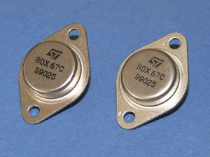 BDX67C Transitore Transistor Pezzi Microelectronics Npn 150W Sacco Con 2 Pz. - Bild 1 von 2