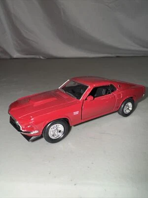 WELLY 1969 FORD MUSTANG BOSS 429 DARK RED 4.75 INCH LONG PULL BACK Brand New - Image 1 of 4