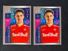 DOMINIK SZOBOSZLAI 2019-20 Topps UEFA Rookie Sticker #412 Salzburg (x2)