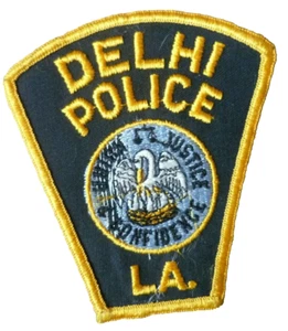 Louisiana Delhi La Us Police Patch 44 mm x 40 mm New - Picture 1 of 1