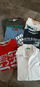 🧍♂️ 5x T-Shirt, 1x Hemd Jungs, Gr. 128, s.Oliver, benetton, H&M, Esprit (#9) - Bild 1 von 7