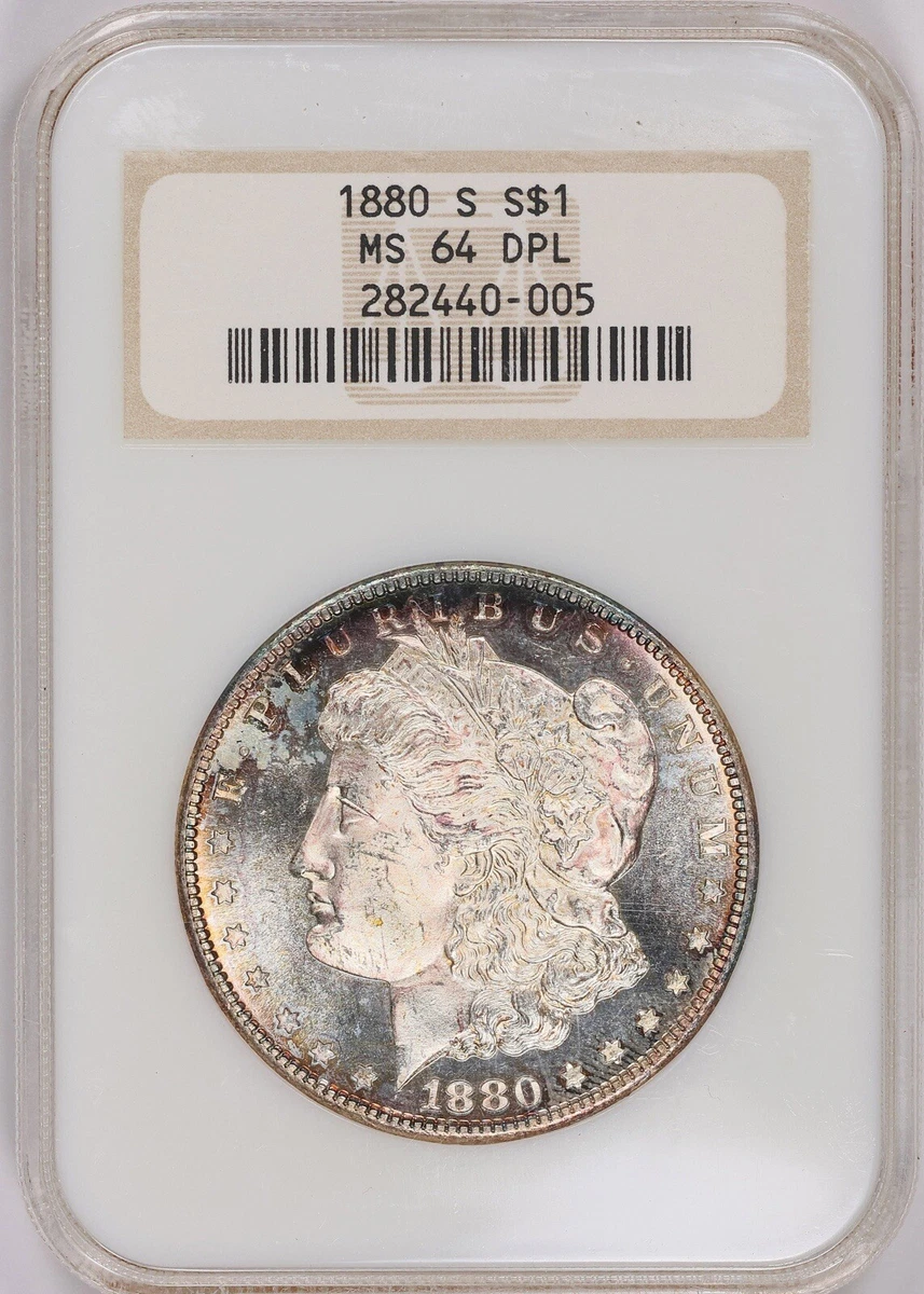 まさ 1880-S NGC MS64 Morgan Silver Dollar Black Core 25th Anniversary