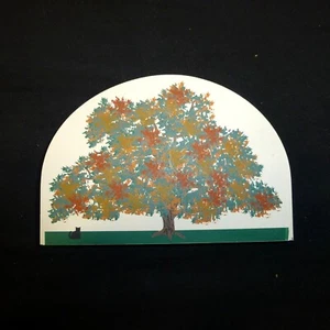 The old Oak tree Bridgewater Virginia high school Cat's Meow wood shelf sitter - Picture 1 of 2