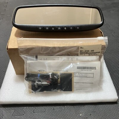 1W062-ADU00 2012-2017 Kia Rio Rear View Mirror With Home Link Compass Auto Dim - Image 1 of 4