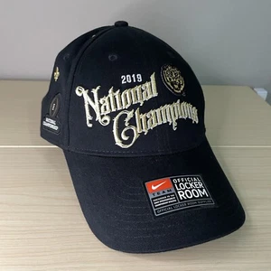 LSU Tigers 2019 National Champions Nike Locker Room Mütze Kappe schwarz Fleur de Lis - Bild 1 von 12