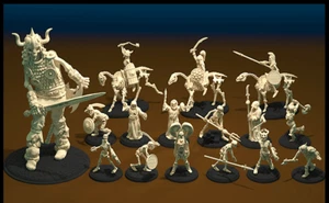 Dungeons & Dragons NPC Enemy - The Dead Shall Rise - Skeleton Soldier, Horse - Imagen 1 de 35