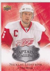 09/10 UD..NICKLAS LIDSTROM..CAPTAIN'S CALLING.# CC6..RED WINGS.COMBINED SHIPPING - Picture 1 of 1
