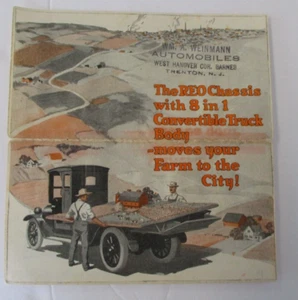 REO Chassis 8 in 1 Convertible Truck Body Folding Brochure, circa 1930s, Rare - Picture 1 of 5