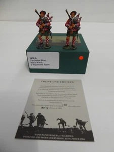 FRONTLINE FIGURES IBW8 THE INDIAN WARS - BLACK WATCH - TWO REGIMENTED PIPERS - Picture 1 of 9
