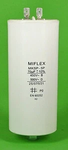Motor Run Capacitor 70uF 450VAC - Picture 1 of 6