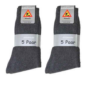10 Paar Herren Arbeits Socken Arbeitssocken 92% BW anthrazit Gr. 39 - 50 SP Wow - Bild 1 von 1
