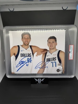 DIRK NOWITZKI SIGNED AUTOGRAPH 8x10 PHOTO DALLAS MAVERICKS HOF BECKETT BAS COA - Image 1 of 4