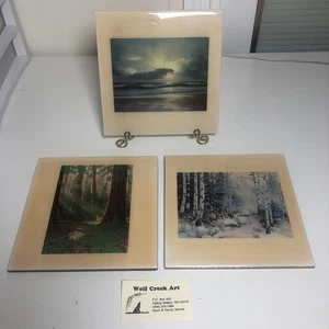 Wolf Creek Ceramic Tile Art WV Nature 7.5” Wall Hanging - Picture 1 of 13