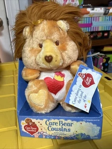 1985 Kenner Care Bear Cousins Brave Heart Lion Plush #61940 New in Box - Picture 1 of 5