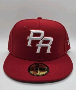 Sombrero ajustado clásico de béisbol mundial Puerto Rico CMB New Era 59FIFTY rojo talla 7 1/8 - Imagen 1 de 6
