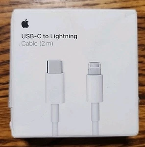 100% Original Genuine Apple Lightning to USB-C Cable 2 meter MW2R3AM/A A2441 - Picture 1 of 4
