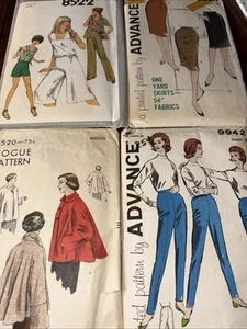 Sew Pattern Bell Bottom Romper, Poncho Jacket,Straight Leg Pant Size Med 1950 - Picture 1 of 5
