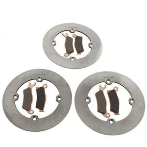 2015 Can-Am Outlander L Max 450 -Front & Rear MudRat Brake Rotors & Brake Pads - Picture 1 of 5