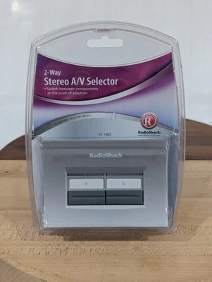 Vtg Radio Shack Stereo 2 Way Audio Video Selector Switch 15-1982 RCA - Image 1 of 2