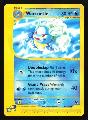 Wartortle 92/165 Expedition Uncommon Pokemon Card - Image 1 of 2