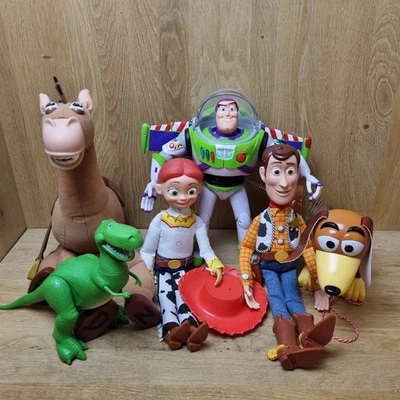 Toy Story Bundle Buzz Woody Jessie Tested + Slinky Bullseye & Rex Disney Figures - Image 1 of 4