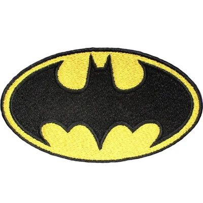 DC Comics Batman The Dark Knight Classic Logo Iron on Applique Patch Set - Image 1 of 2