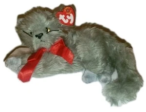 Ty Beanie Baby - BEANI the Grey Cat (8 Inch) NEW MWMTs Stuffed Animal Toy - Picture 1 of 8