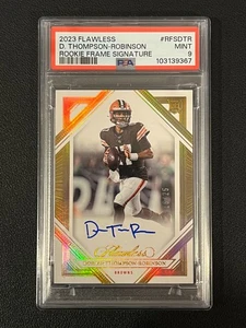 Dorian Thompson-Robinson 2023 Flawless Rookie Frame Signature Auto /25 PSA 9 - Picture 1 of 2